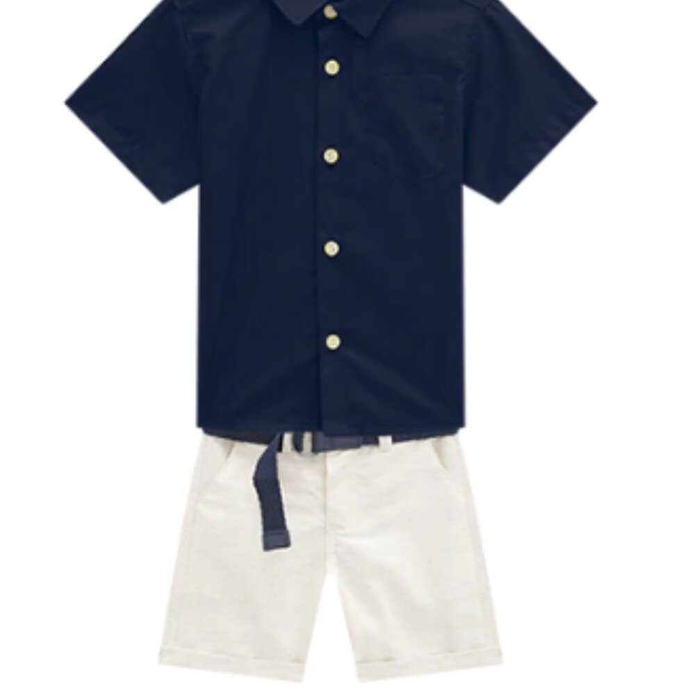Milon Cuffed Shorts w/Belt
